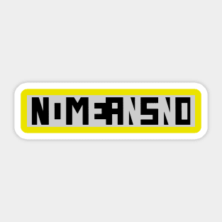 Nomeansno original merch Sticker